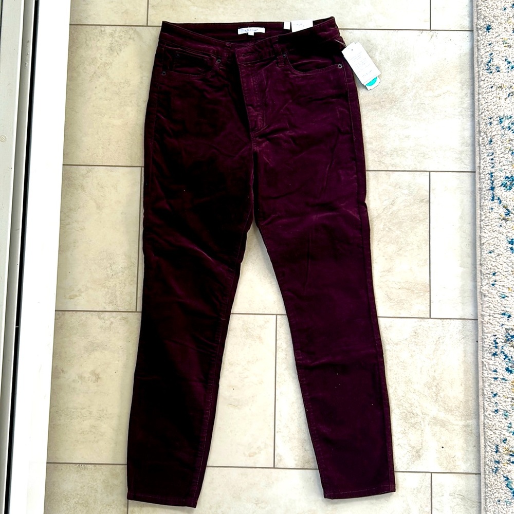 Sts blue Ellie Ankle Skinny high rise in burgundy
